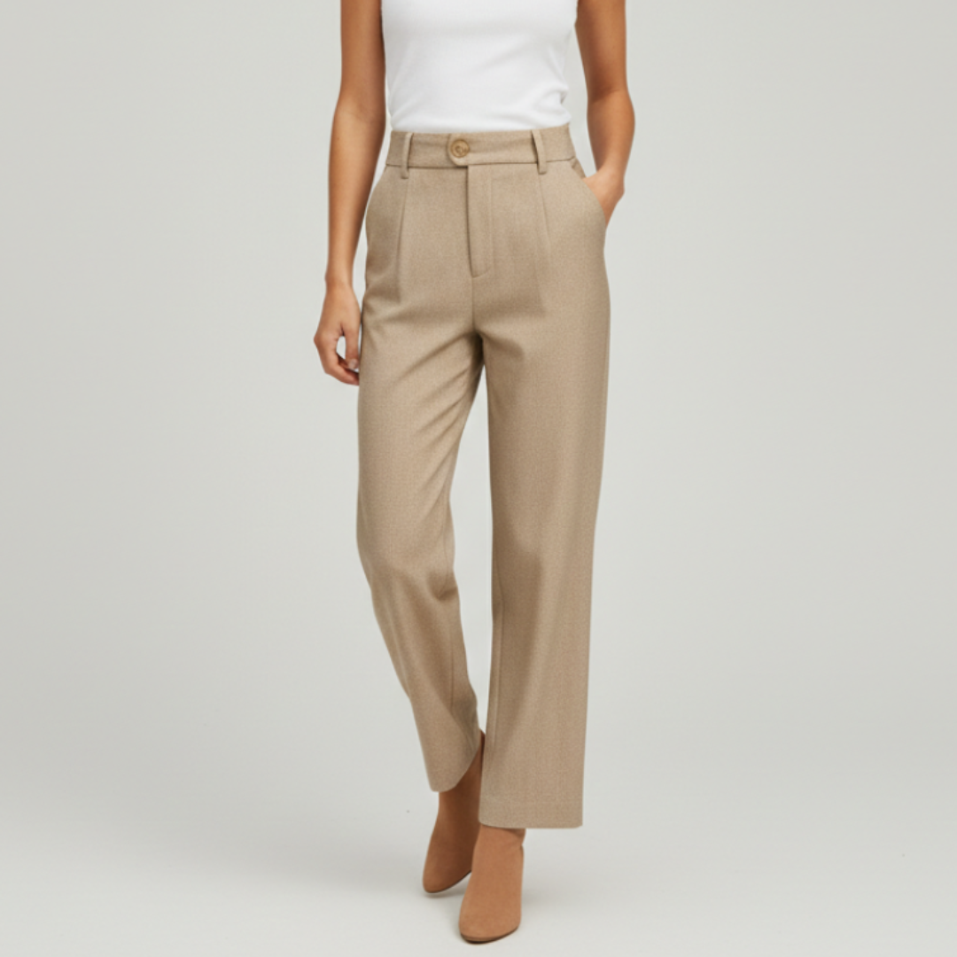 Pantalon habillé droit pour femme