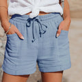 Women's Cotton Gauze Drawstring Shorts for Summer Casual Wear
