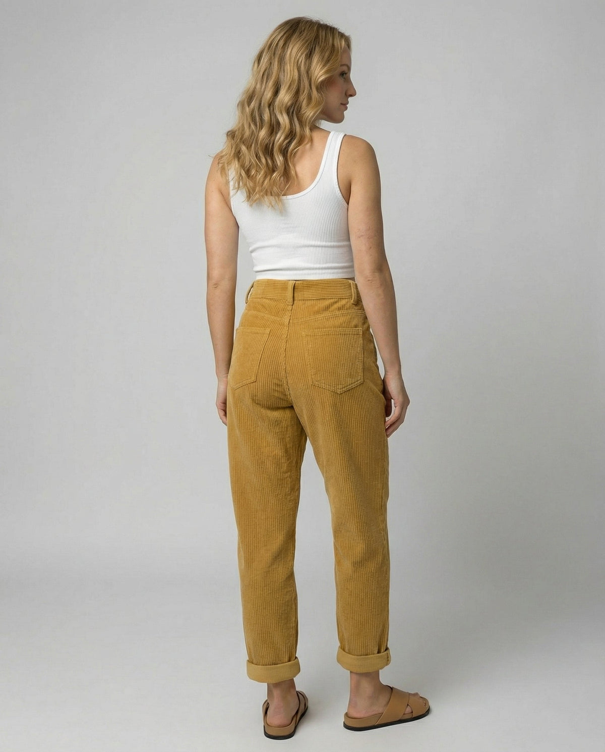 Women’s High-Waisted Corduroy Trousers