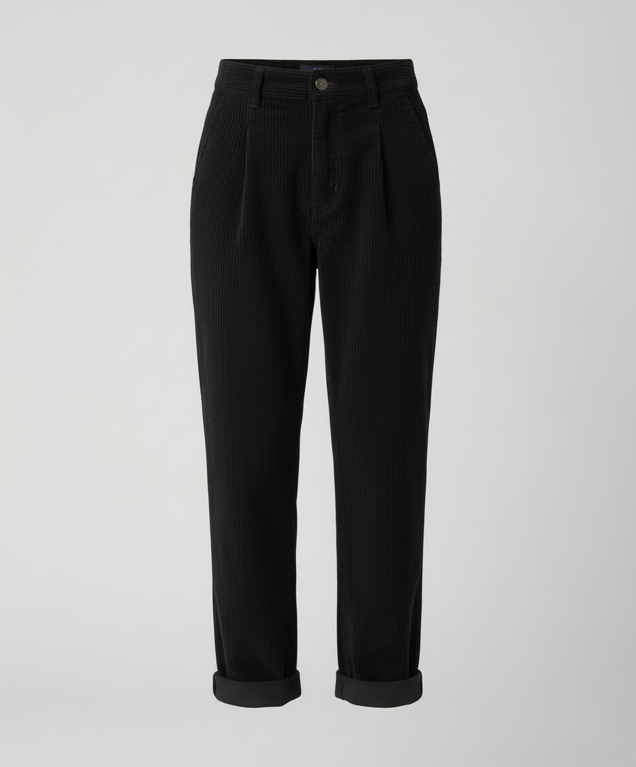 Women’s High-Waisted Corduroy Trousers