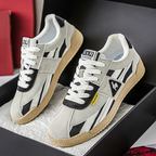 Baskets rétro basses pour homme avec empiècements contrastants