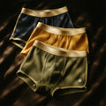 Boxers ajustés côtelés pour homme avec poche de maintien