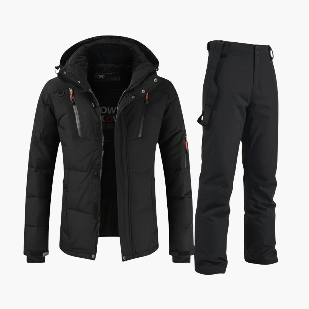 Ensemble de ski d’hiver pour homme | Veste à capuche et pantalon