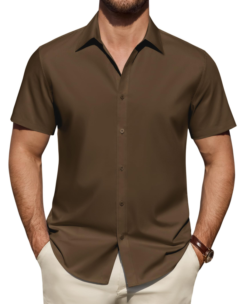 Men's Cotton Shirt for Autumn Casual Everyday Wear