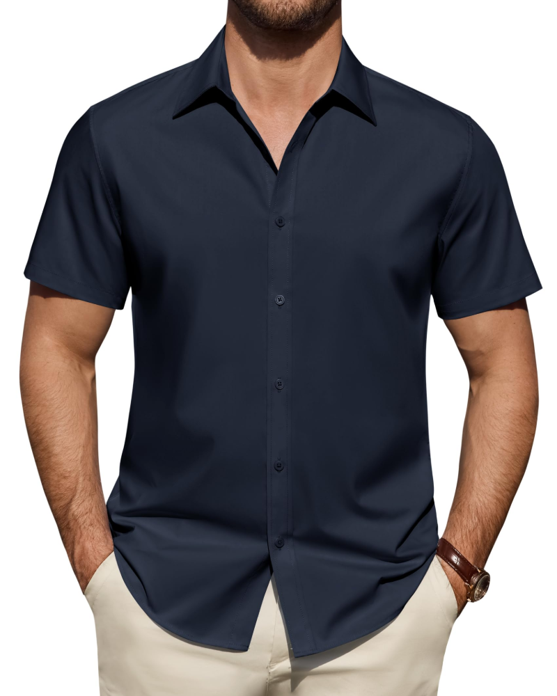 Men's Cotton Shirt for Autumn Casual Everyday Wear