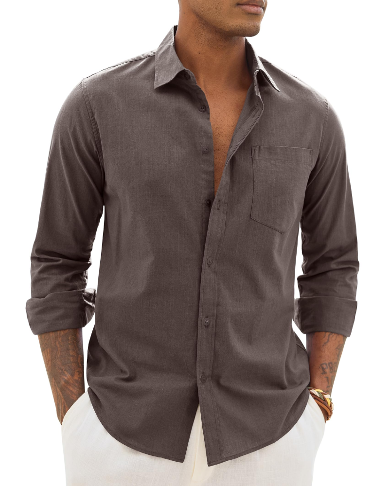 Men's Cotton Blend Casual Shirt for Summer