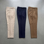 Men's Tailored Fit Trousers with Front Pleat