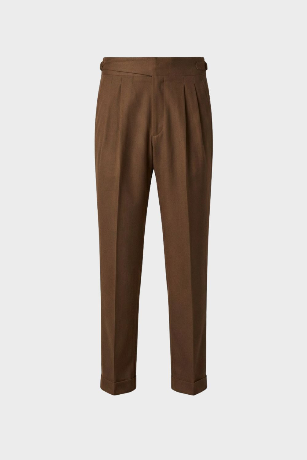 Pantalon habillé plissé et ajusté pour homme
