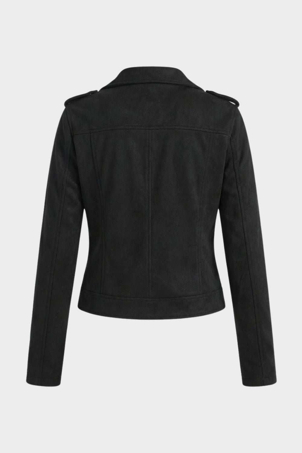 Women's Faux Suede Biker Jacket