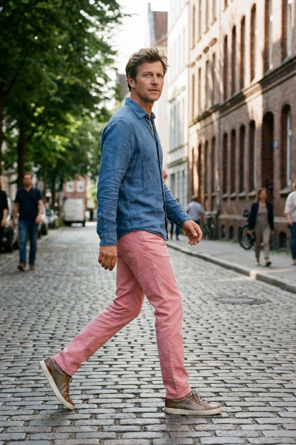 Men's Straight Fit Chino Trousers