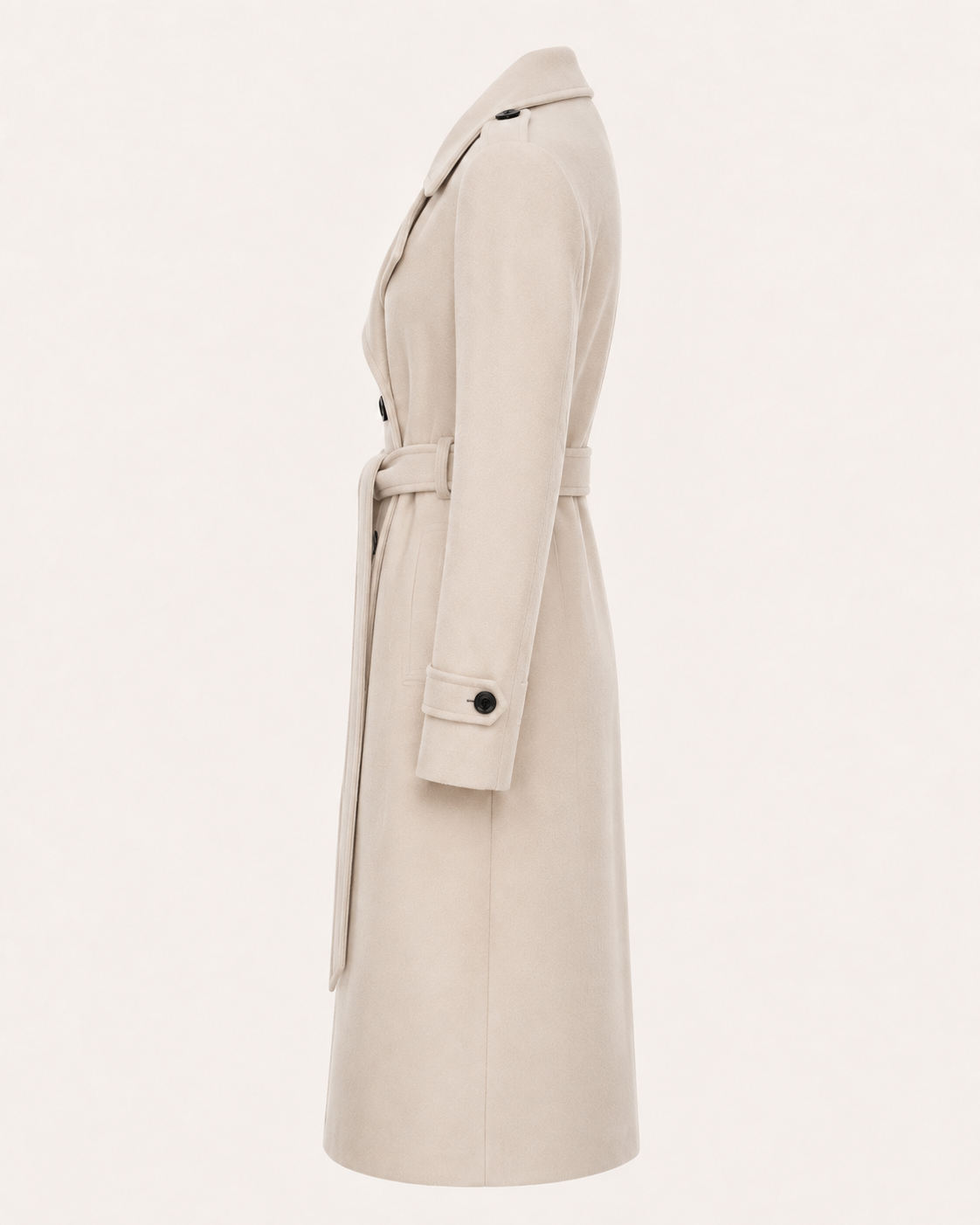 Women's Double-Breasted Trench Coat with Belt