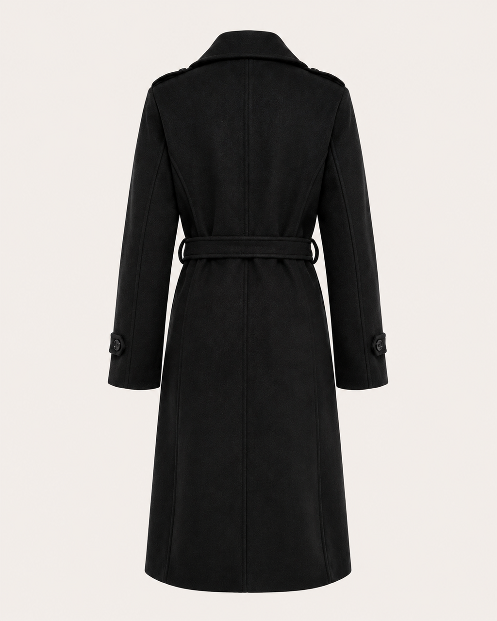 Women's Double-Breasted Trench Coat with Belt