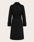 Women's Double-Breasted Trench Coat with Belt