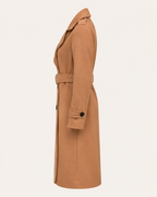 Women's Double-Breasted Trench Coat with Belt
