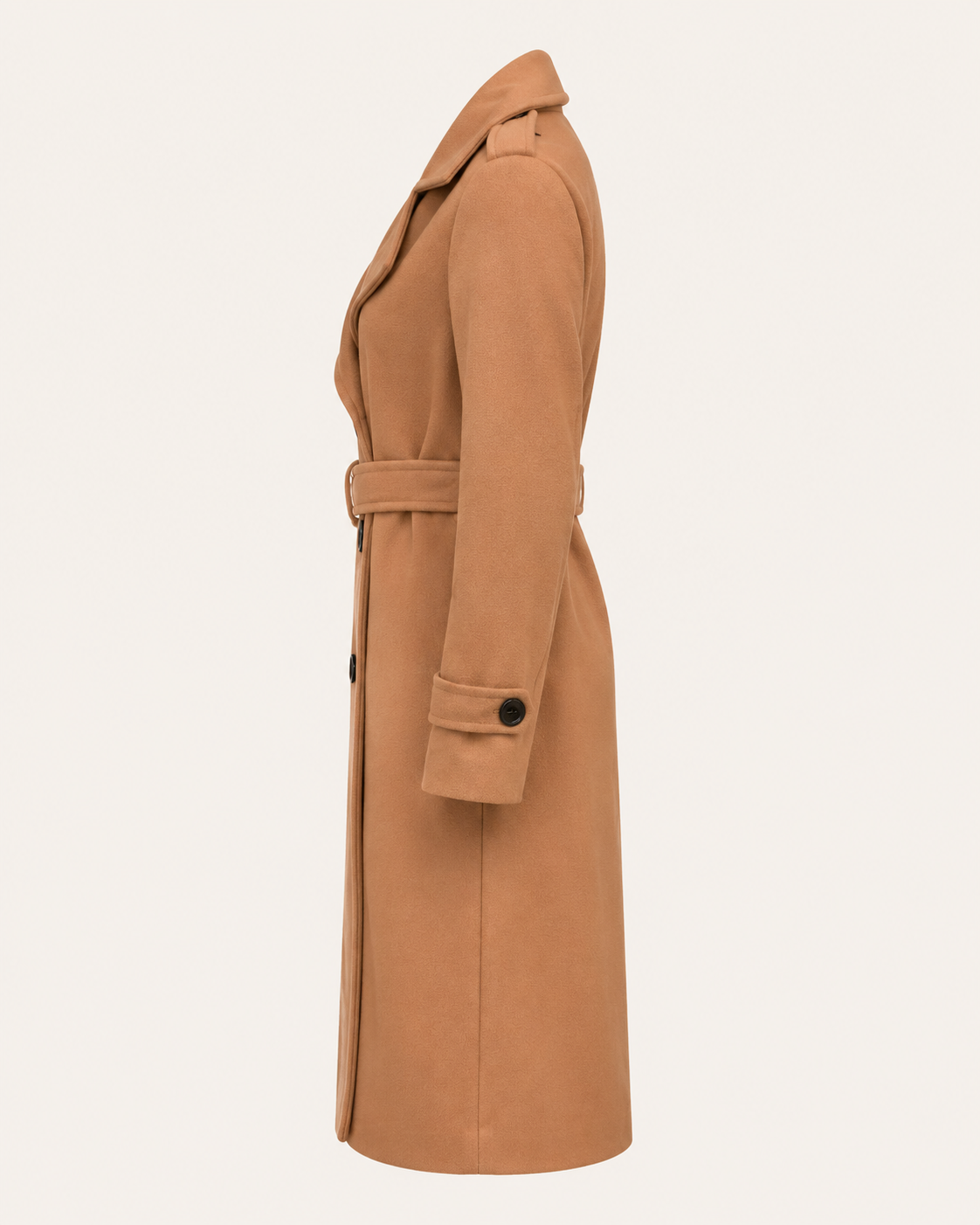 Women's Double-Breasted Trench Coat with Belt