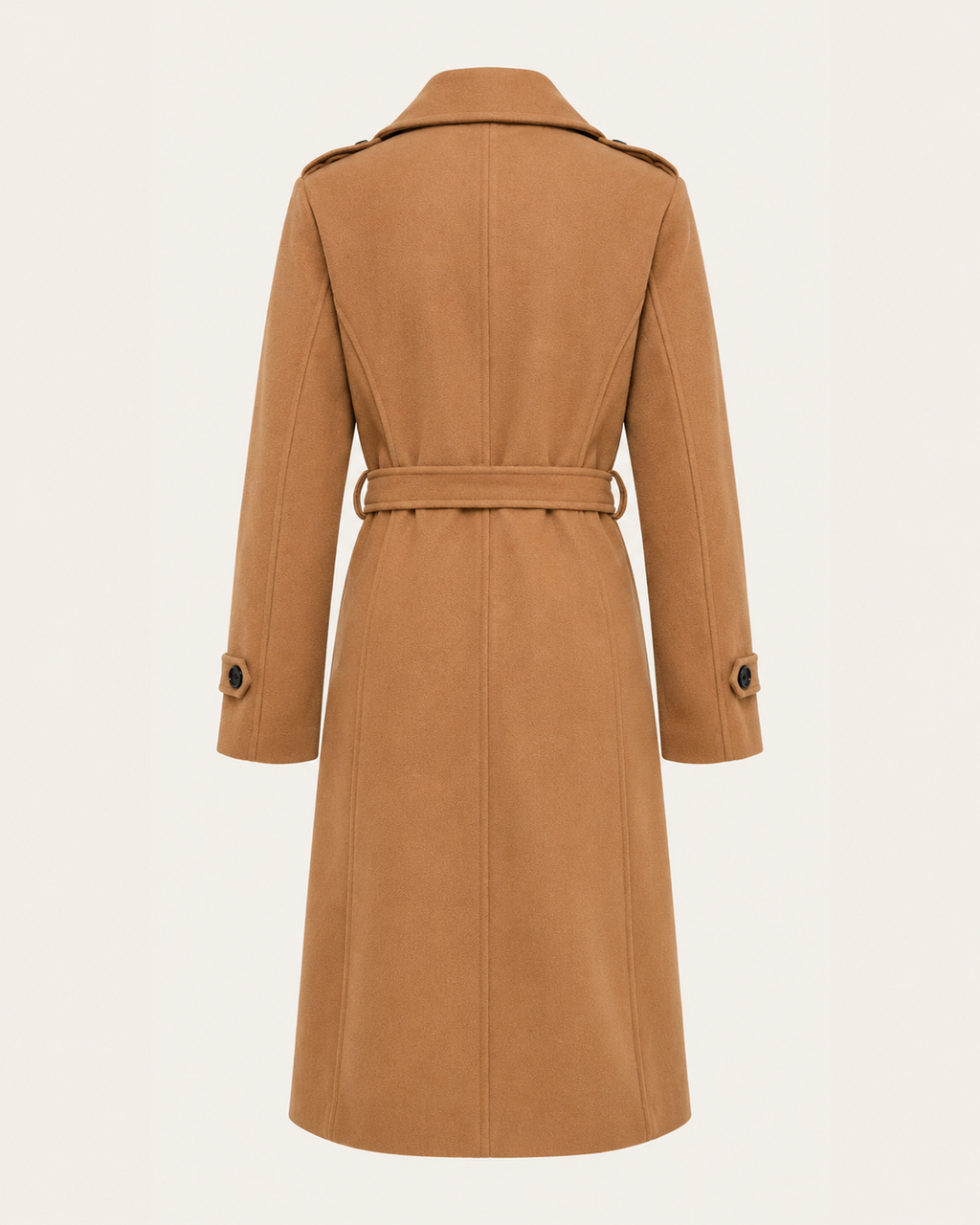Women's Double-Breasted Trench Coat with Belt