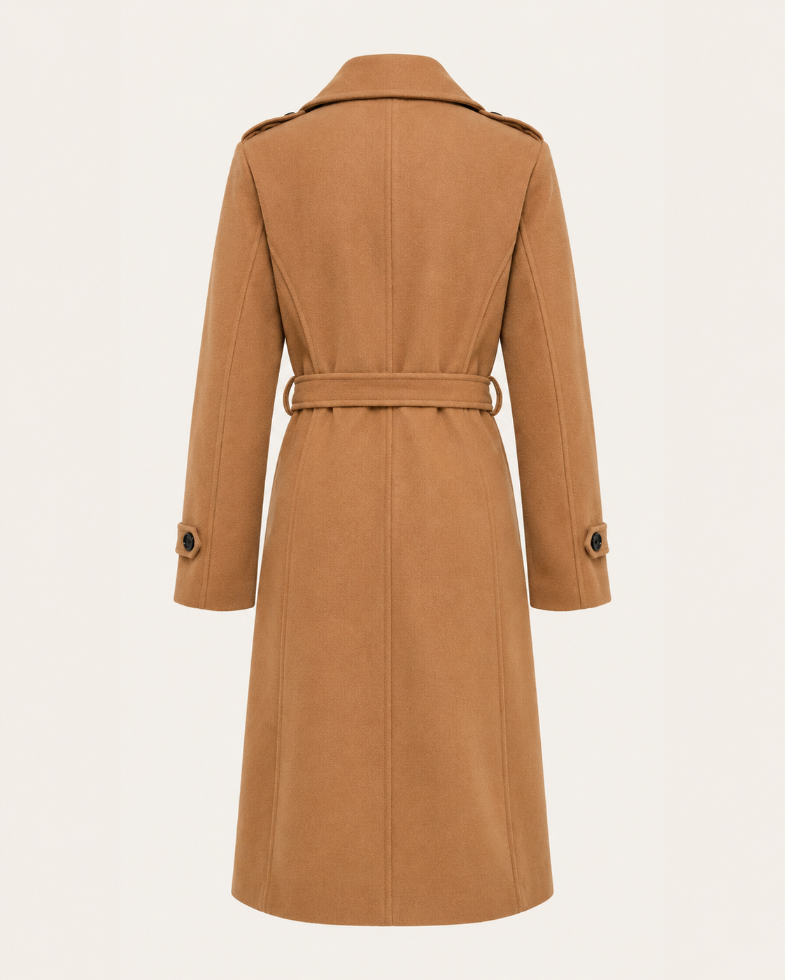Women's Double-Breasted Trench Coat with Belt
