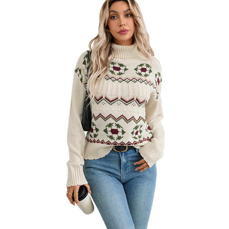 Women’s Fair Isle Roll Neck Jumper