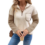 Women’s Half-Zip Teddy Fleece Pullover