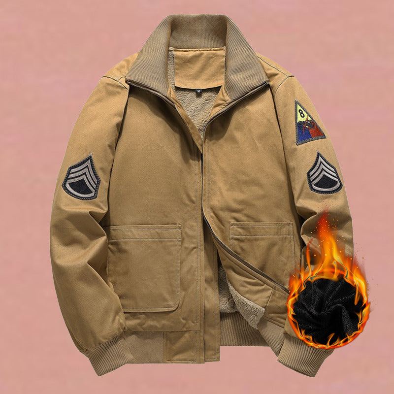 Blouson bomber utilitaire pour homme avec détail en écusson