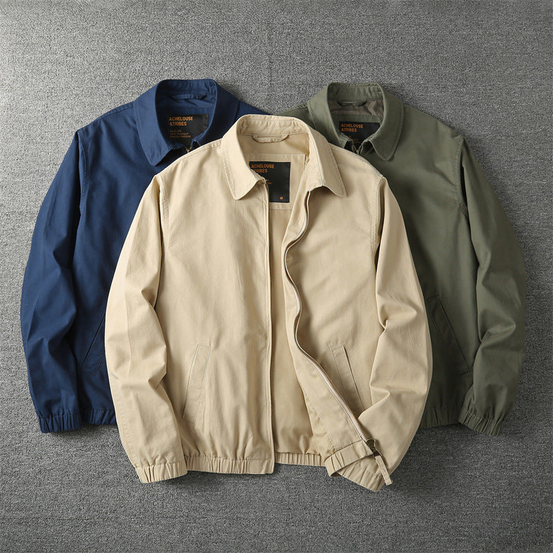 Blouson Harrington léger zippé pour homme
