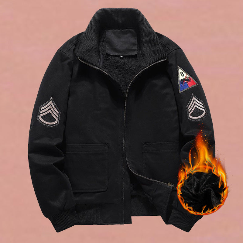 Blouson bomber utilitaire pour homme avec détail en écusson