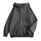 Women’s Zip-Up Hoodie with Drawstring Hood
