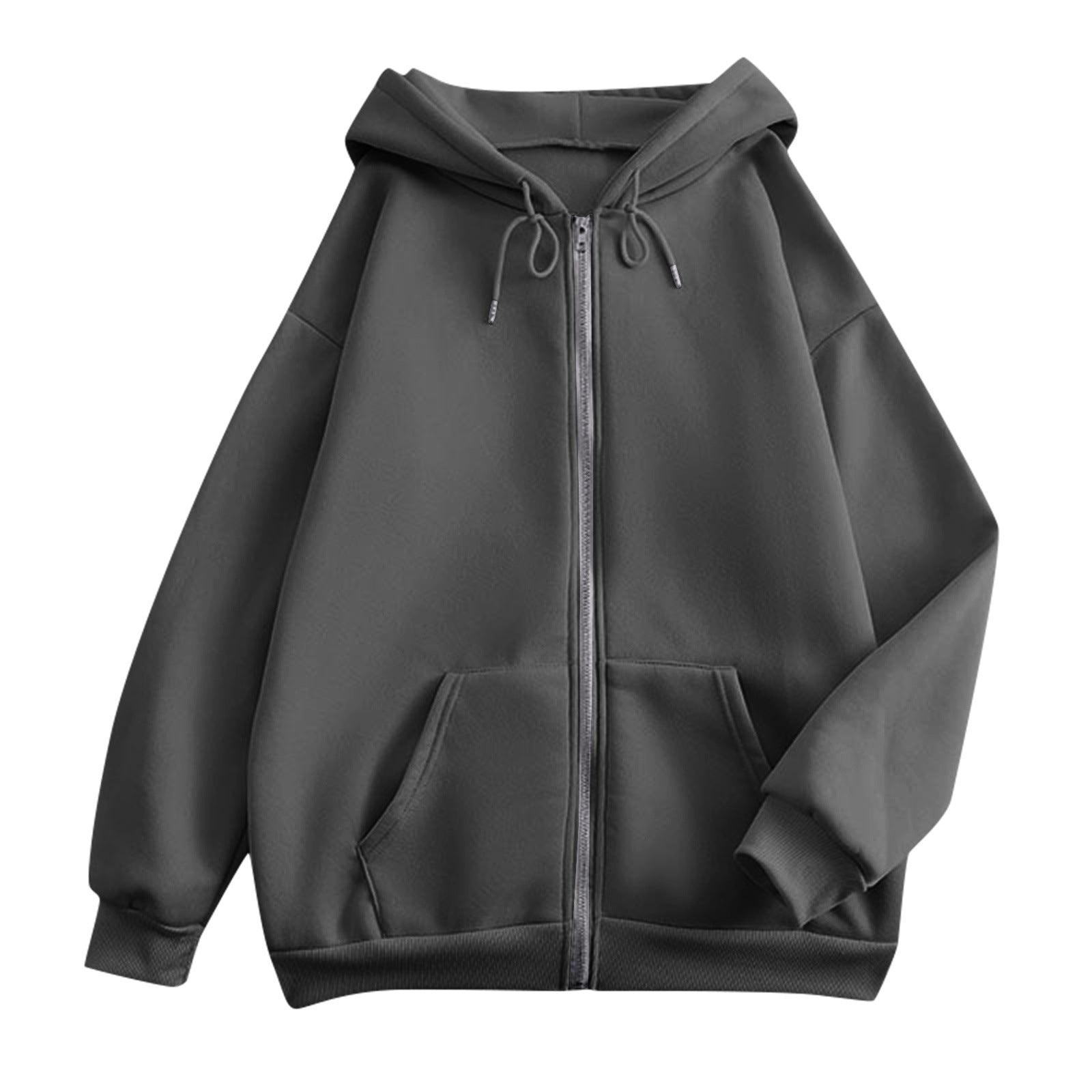 Women’s Zip-Up Hoodie with Drawstring Hood
