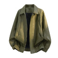 Blouson décontracté pour femme en similicuir