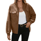 Women’s Relaxed Zip-Up Utility Jacket