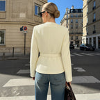 Women’s Belted Textured Jacket