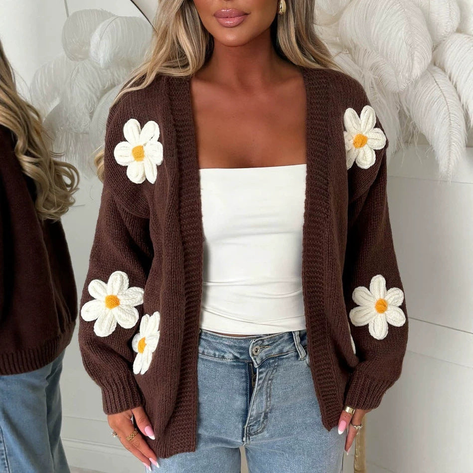 Women’s Daisy Knit Open Cardigan
