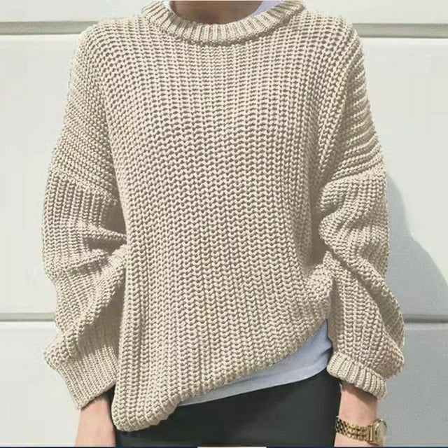 Women's Oversized Crew Neck Jumper