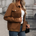 Veste texturée zippée pour femme