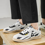 Baskets rétro basses pour homme avec empiècements contrastants