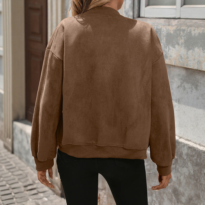 Women’s Relaxed Zip-Up Utility Jacket