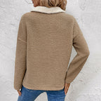 Women’s Half-Zip Teddy Fleece Pullover