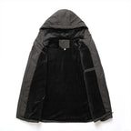 Men’s Fleece-Lined Hooded Winter Jacket