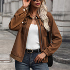 Women’s Textured Zip-Up Jacket