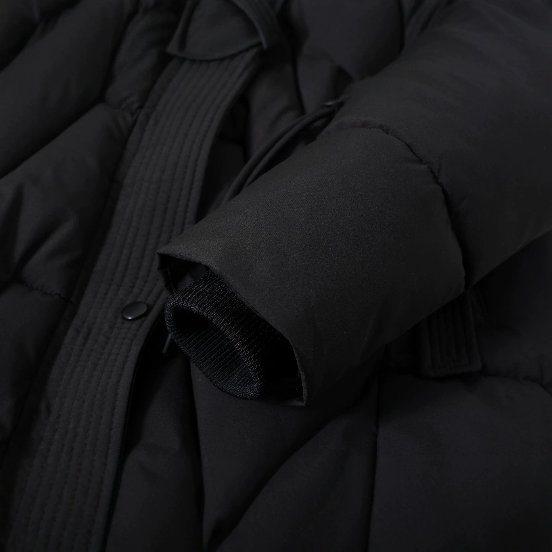 Manteau matelassé long pour femme, rembourré, avec capuche en fausse fourrure