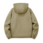 Men’s Hooded Outdoor Jacket with Zip Pockets