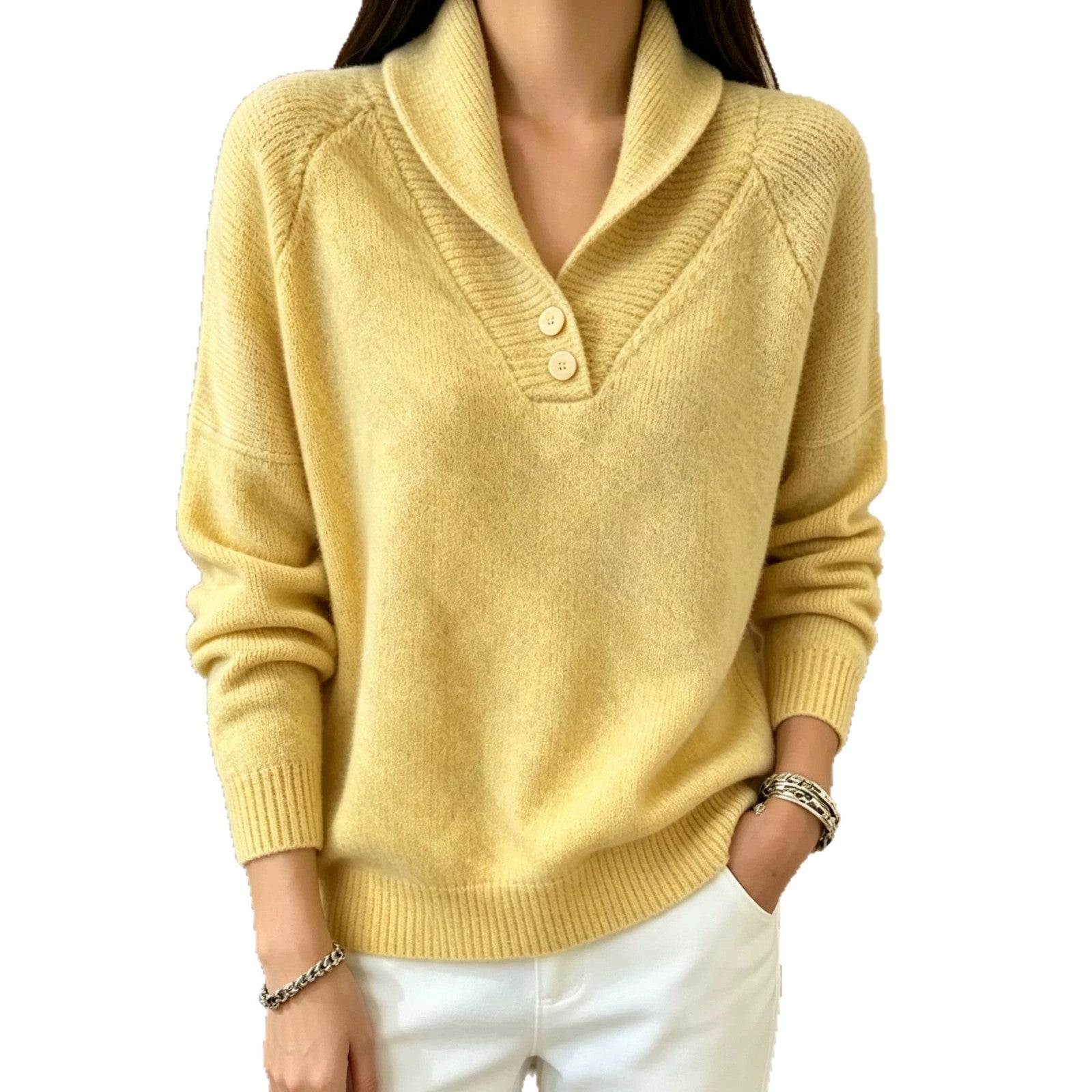 Women’s Shawl Collar Knit Jumper