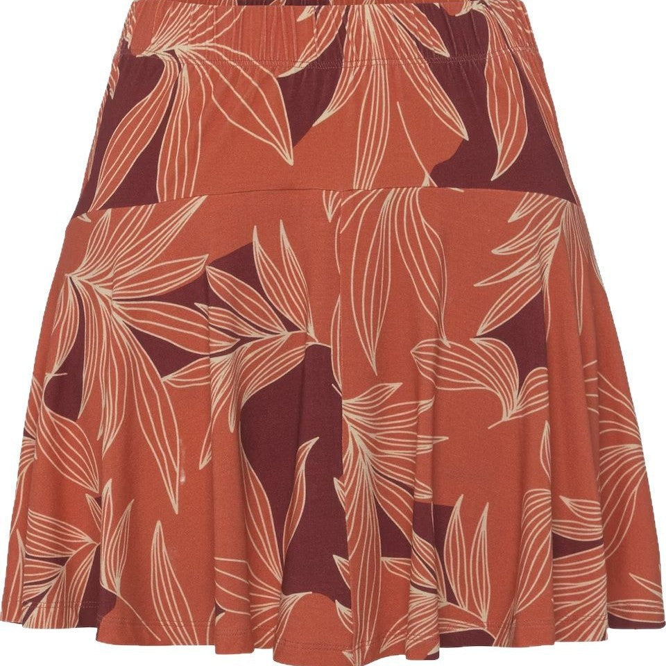 Women's Floral Skort Shorts with Built-In Shorts