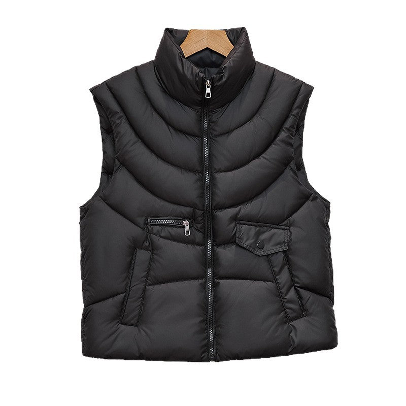 Women’s Quilted Puffer Gilet with Multi-Pocket Design