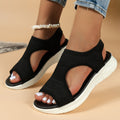 Women's Knit Walking Sandals with Cushioned Sole for Summer