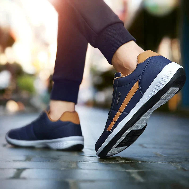 Men's Waterproof Walking Trainers with Cushioned Sole
