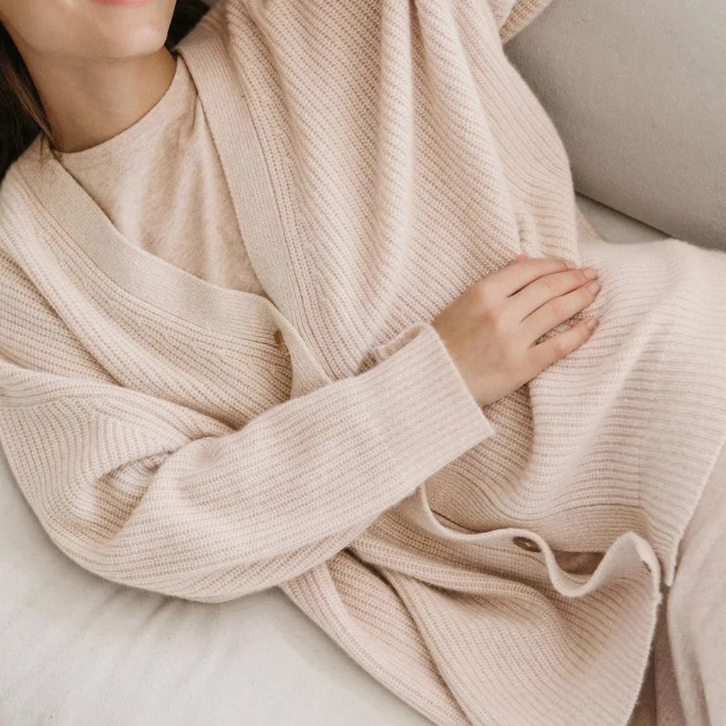 Women's Relaxed Knit Button Cardigan