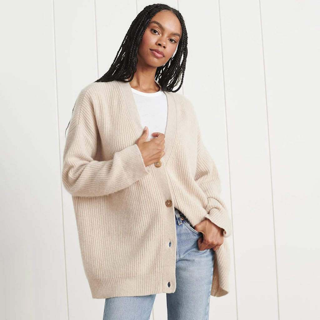 Women's Relaxed Knit Button Cardigan