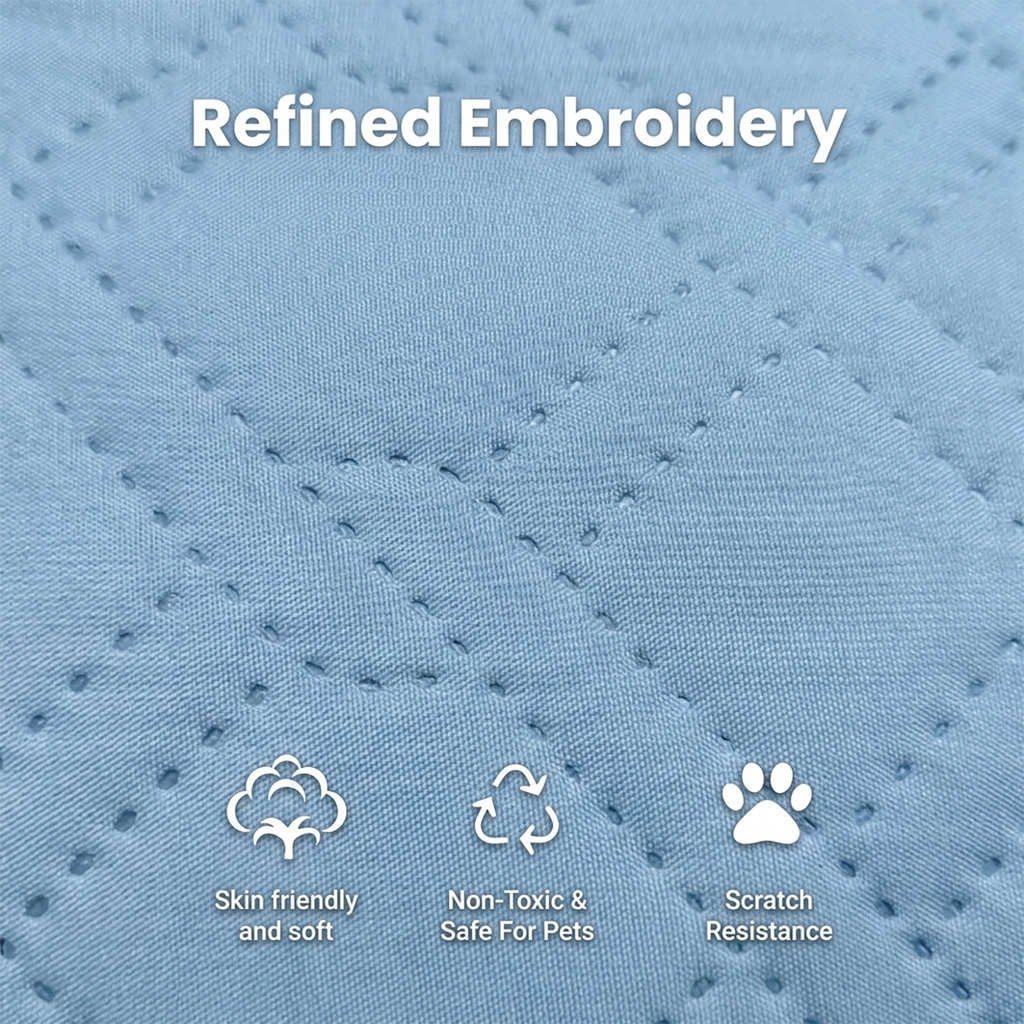 Pet Cooling Mat with Polyester Fabric for Summer Dogs & Cats