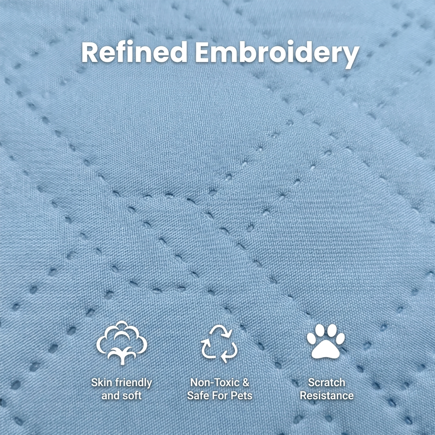 Pet Cooling Mat with Polyester Fabric for Summer Dogs & Cats